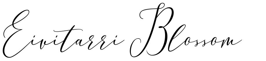 Eivitarri Blossom шрифт
