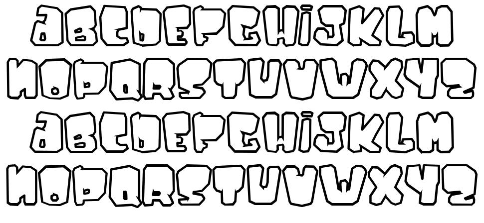 Ejaculator písmo Exempláře