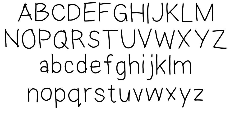 Eka's Android Handwriting font specimens