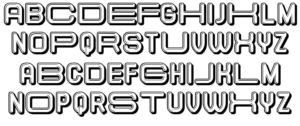 Elastic Letters font specimens