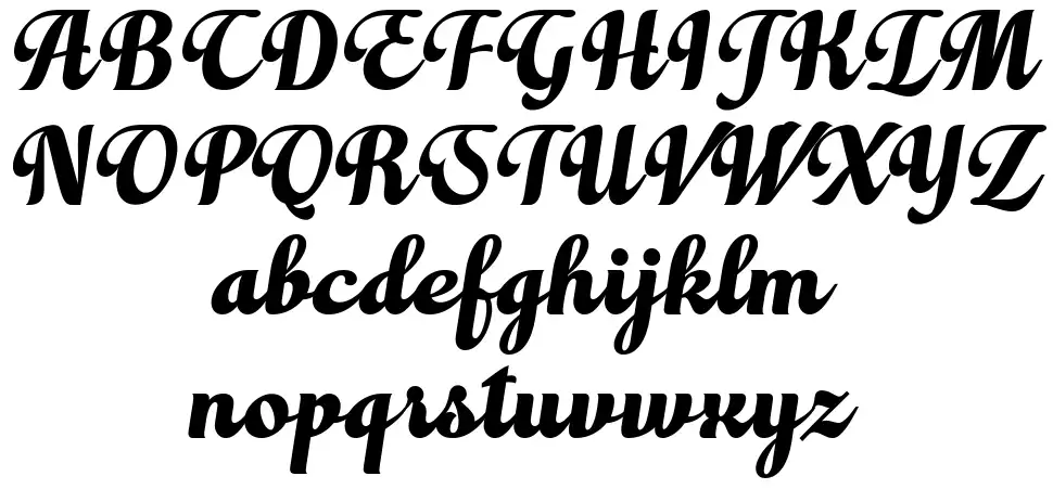 Elaya Script font Örnekler