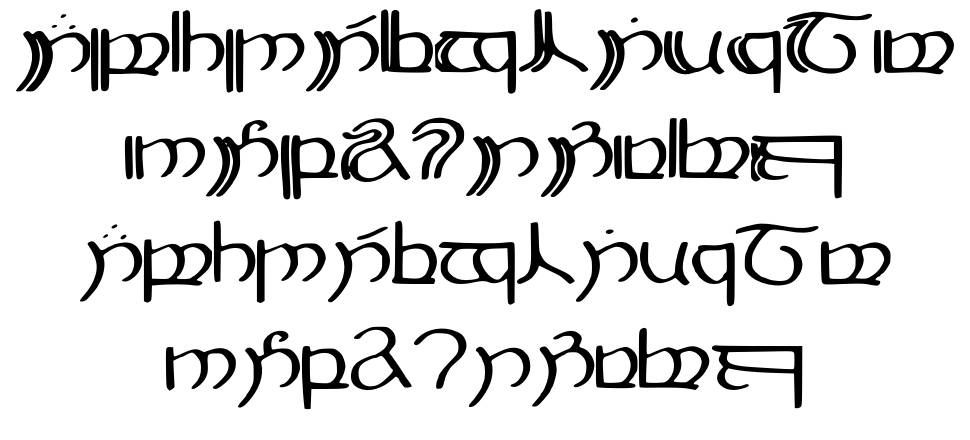 Elbisch 字形 标本