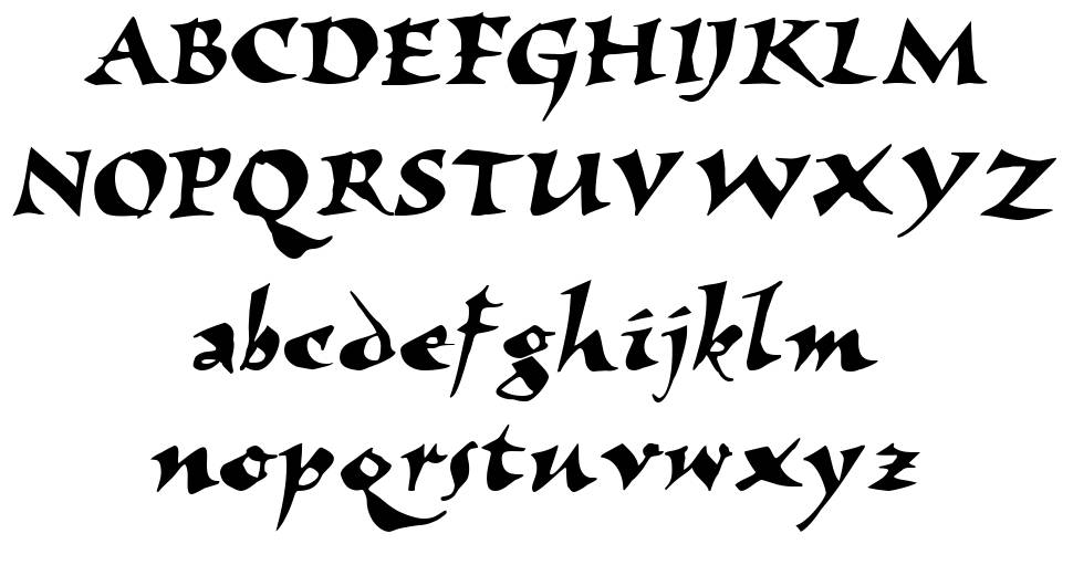 Elbjorg písmo Exempláře
