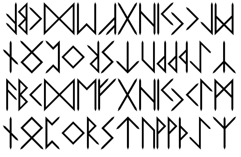 Elder Futhark 字形 标本