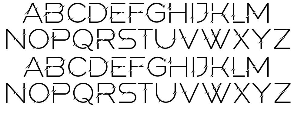 Elderberry font Örnekler