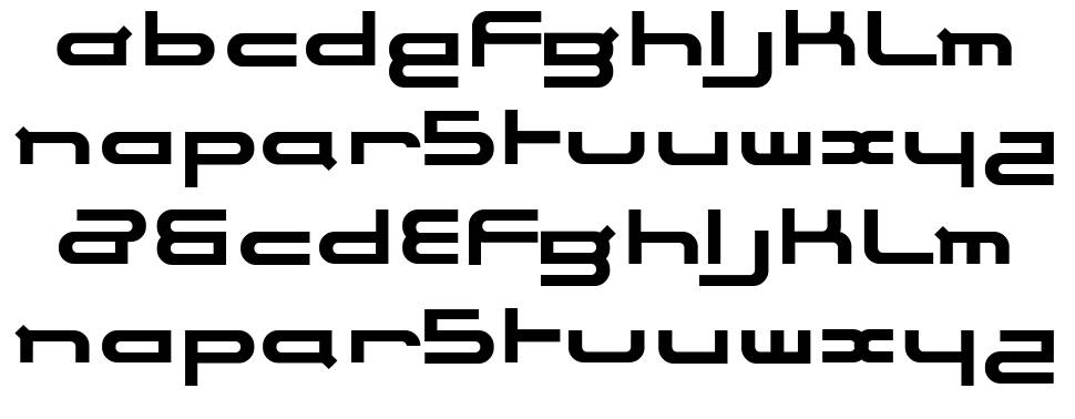 Electrance font Örnekler