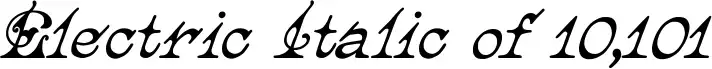 Electric Italic of 10,101