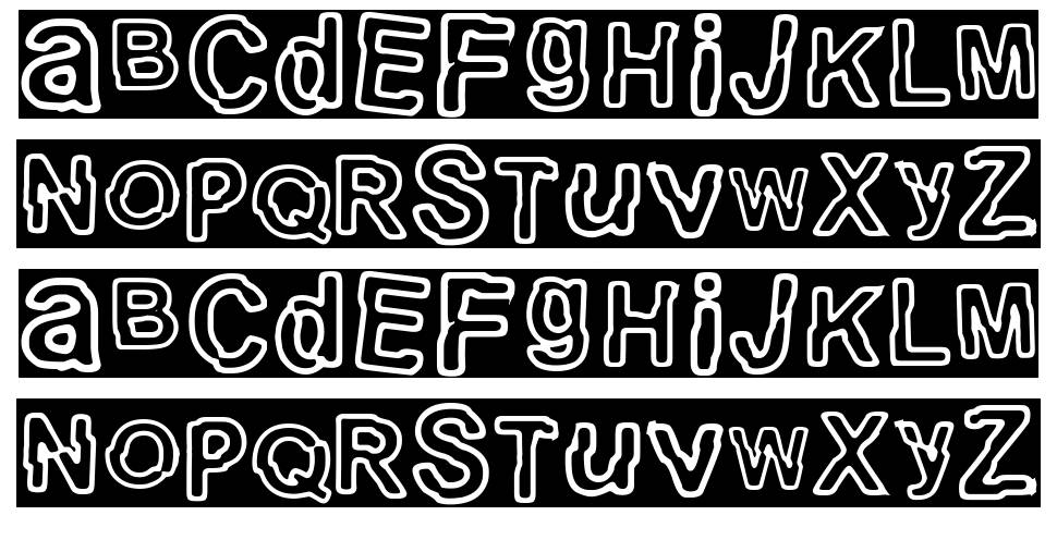Electric Punk font specimens
