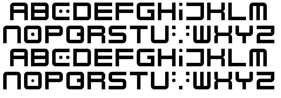 Electrobyte font