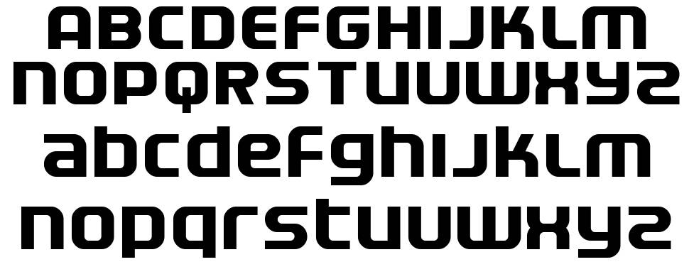 Electrofied font specimens