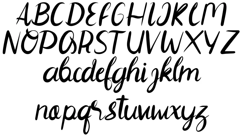 Elegan font Örnekler