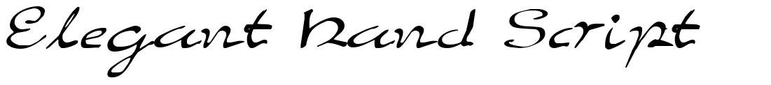 Elegant Hand Script шрифт