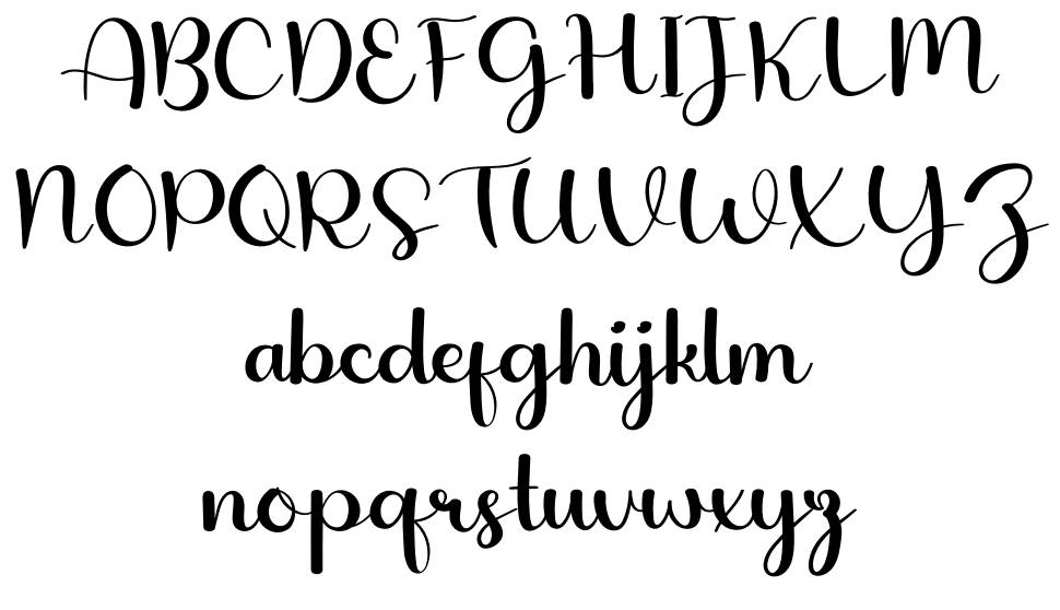 Elegant Handwriting font specimens