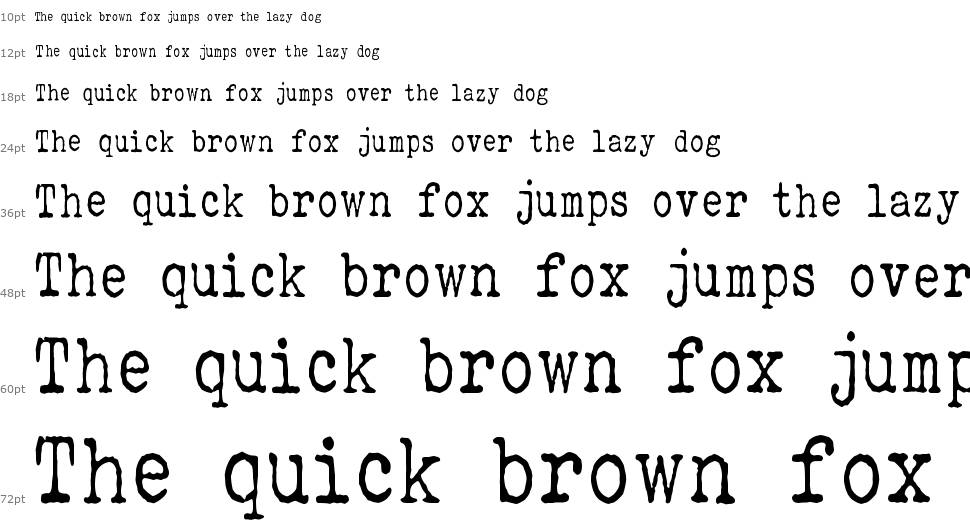 Elegant Typewriter font Şelale