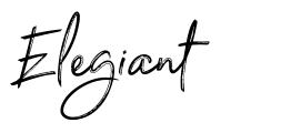 Elegiant font