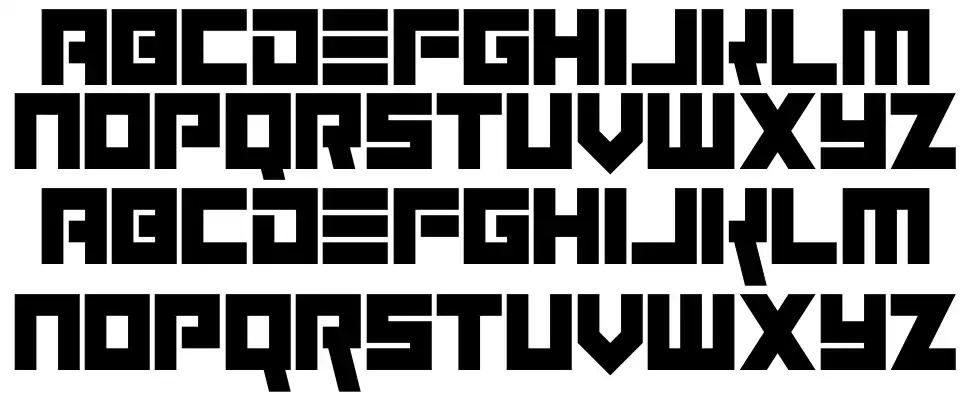 Elektronik font specimens