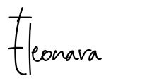 Eleonara 字形