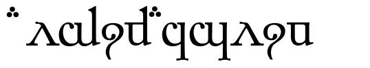 Elfic Caslin písmo