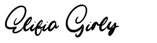 Elifia Girly font