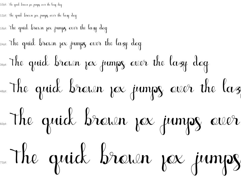 Ellic Script font Şelale