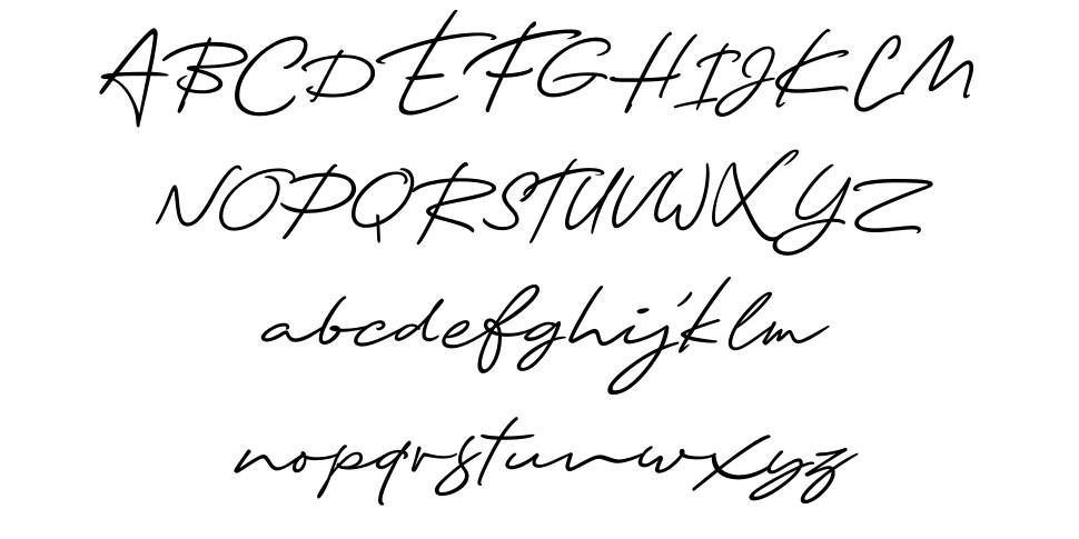 Ellie Script font specimens