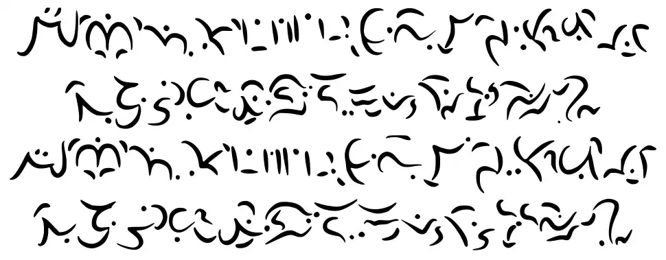 Elvish schriftart vorschau