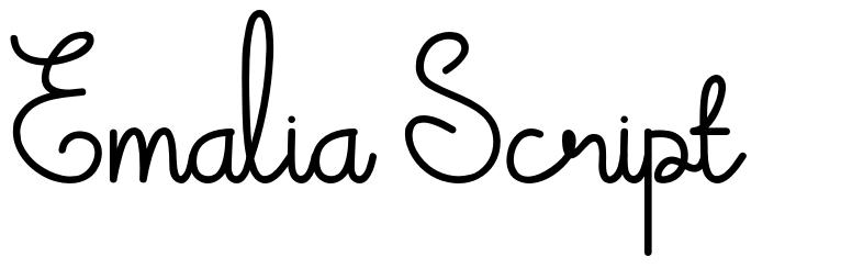 Emalia Script шрифт