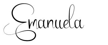 Emanuela шрифт