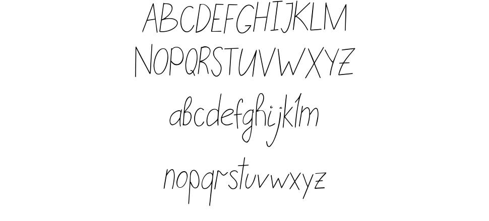 Embarla Firgasto Handwritten font specimens