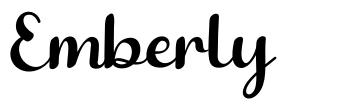 Emberly font