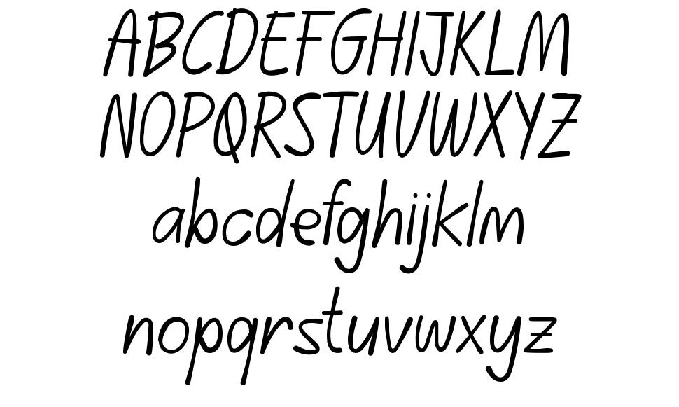 Embunan font Örnekler