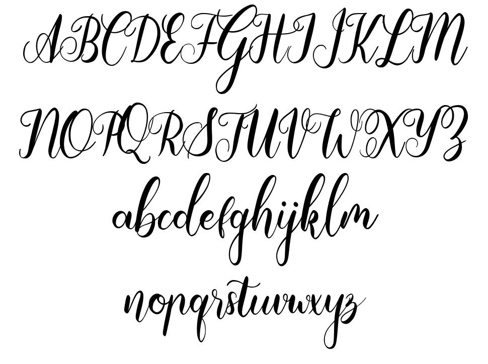 EmilaScript font Örnekler