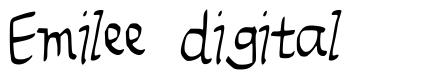 Emilee digital шрифт