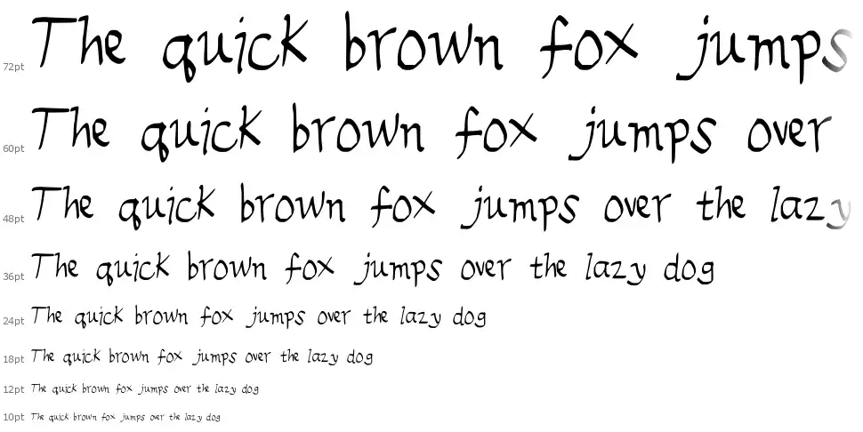 Emilee digitalfont waterfall
