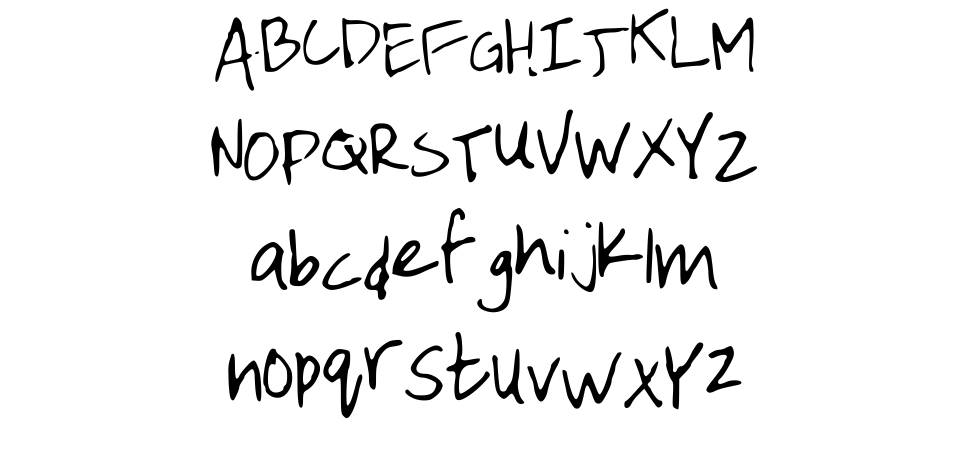 Emilee Handwriting font specimens