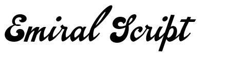 Emiral Script font