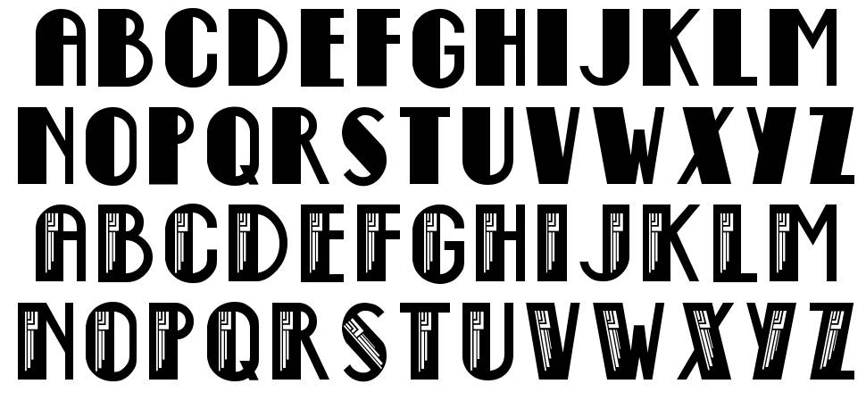 Empire State Deco шрифт Спецификация