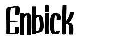Enbick шрифт