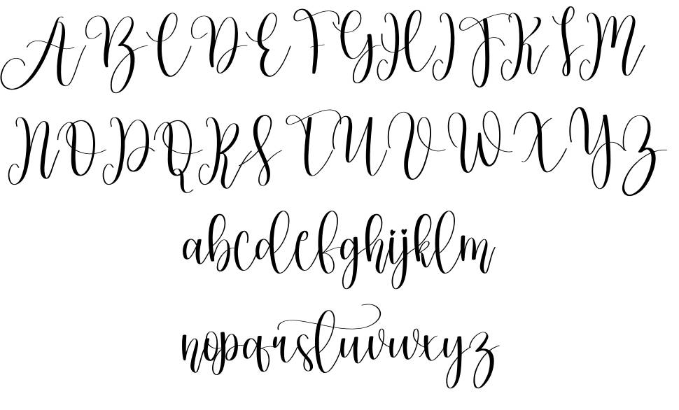 Enchanting font Örnekler