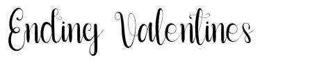 Ending Valentines font