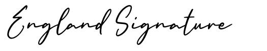 England Signature font