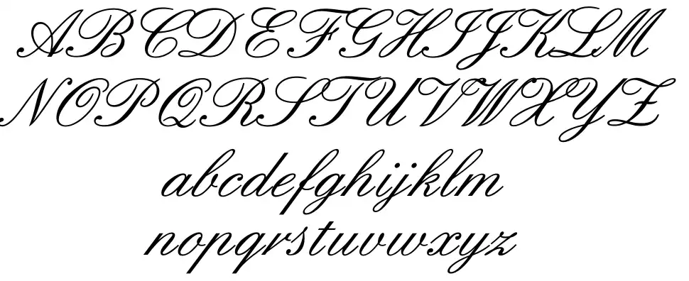 Englishfont specimens