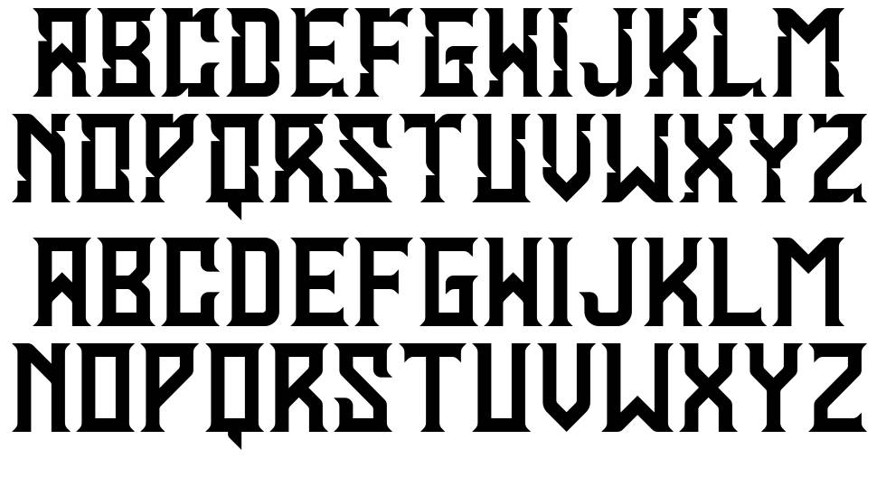 Enguarda font specimens
