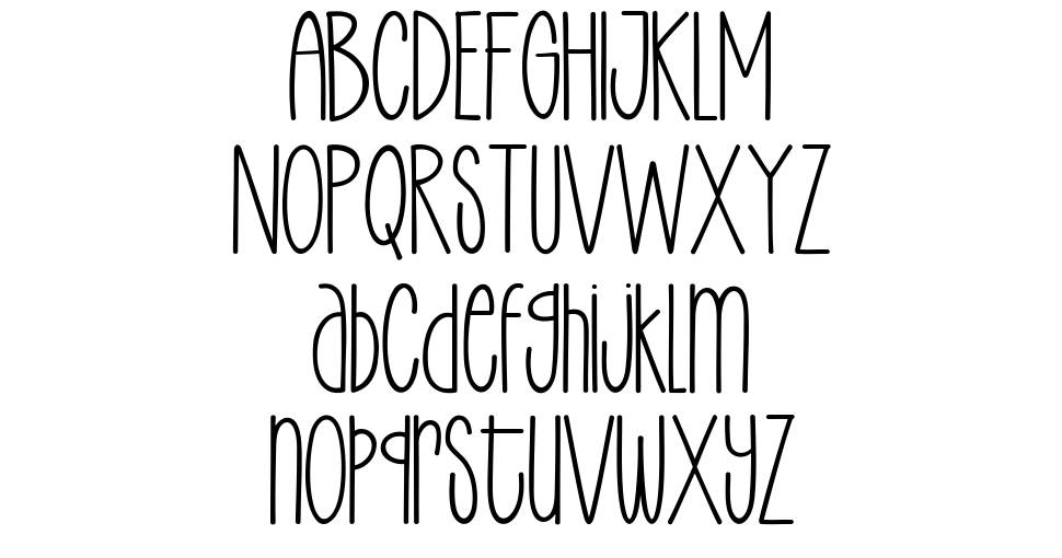 Enjoy Writing font specimens