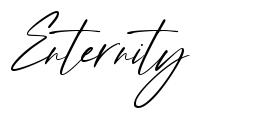 Enternity 字形