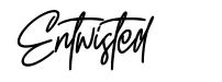 Entwisted font