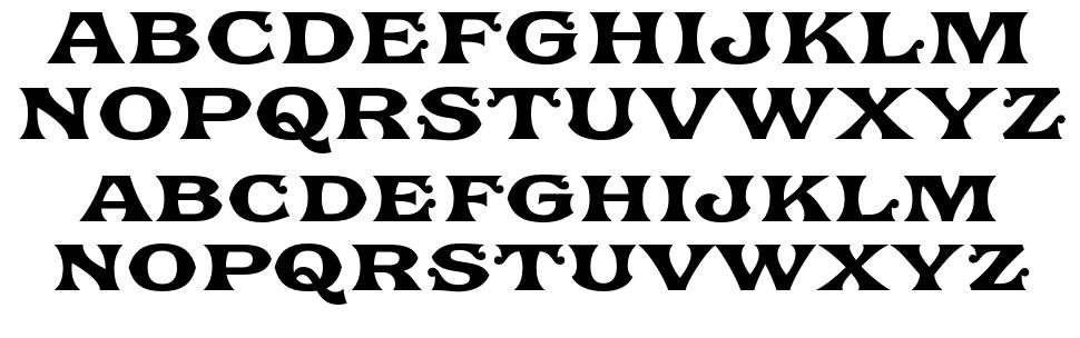 Ephemera Fascia font Örnekler