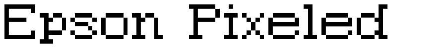 Epson Pixeled font