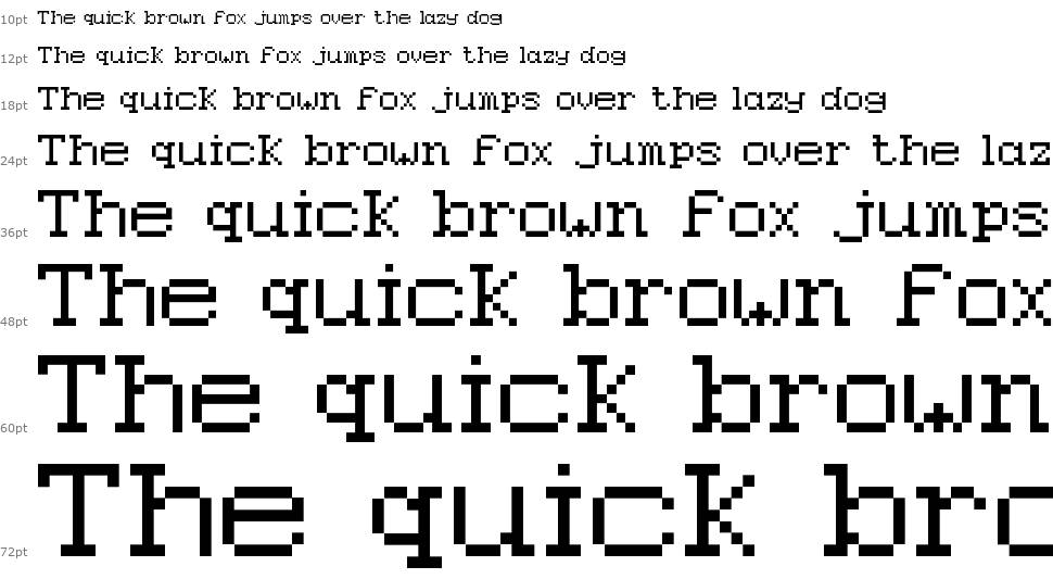 Epson Pixeled font Şelale