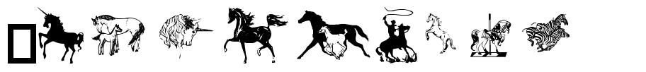 Equestrian 字形